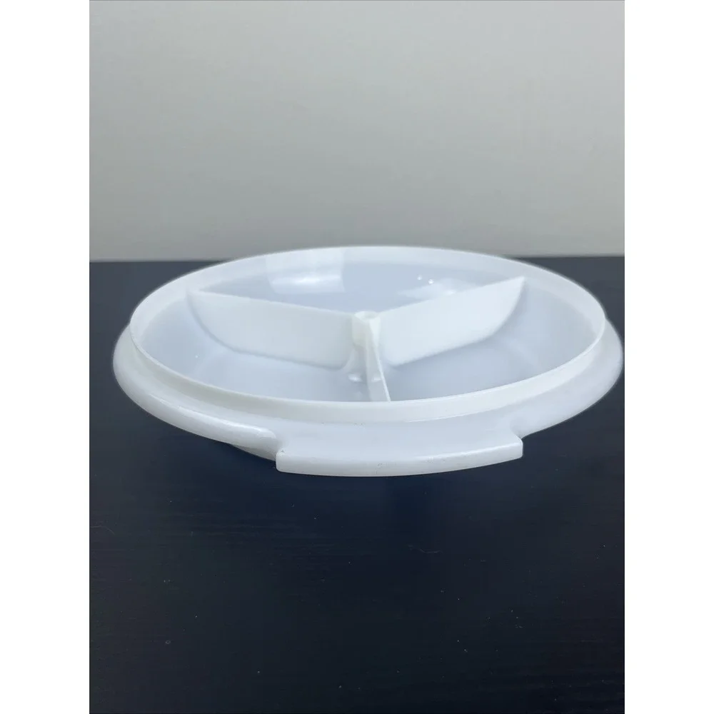 Vintage Tupperware 608-18 White Storage Container Kitchen‎ Plastic
